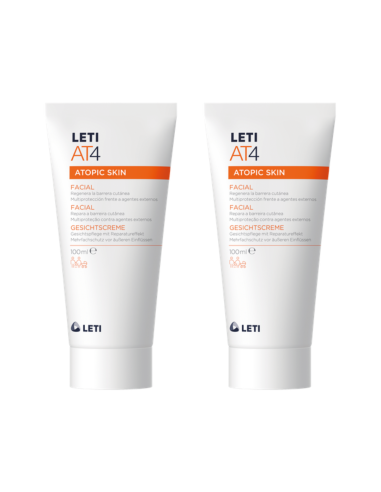 Leti AT4 Crema Facial - Pack 2 x 50ml