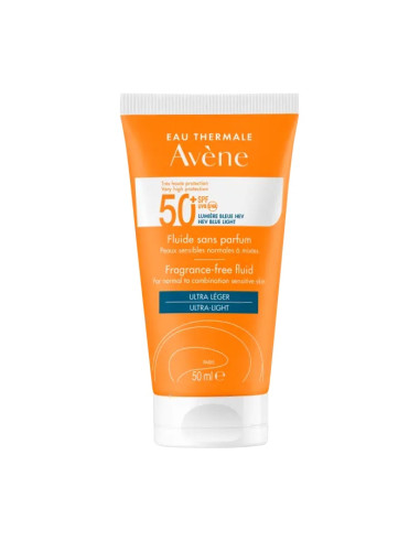 Avene Fluido Sin Perfume SPF50+ 50ml