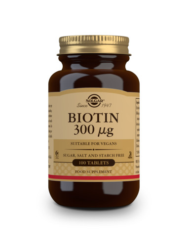 Solgar Biotina 300mg - 100 comprimidos