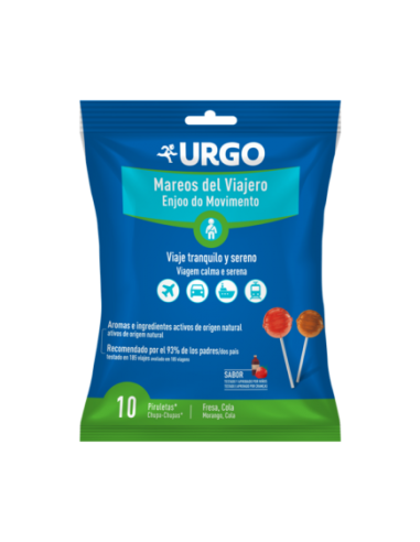 URGO Mareos del Viajero - 10 piruletas