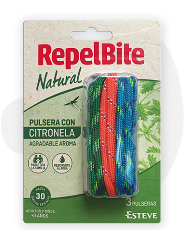 RepelBite Natural Pulsera - 3 unidades