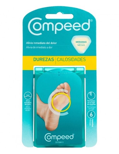 Compeed Durezas Medianas - 6 unidades