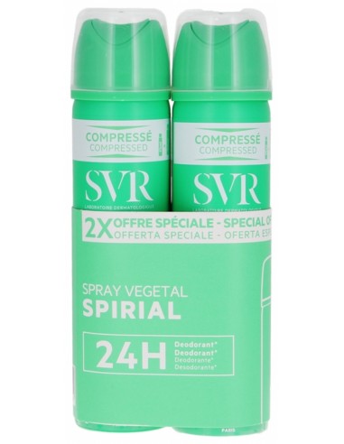 SVR DUPLO SPIRIAL SPRAY VEGETAL 2X75 ML.