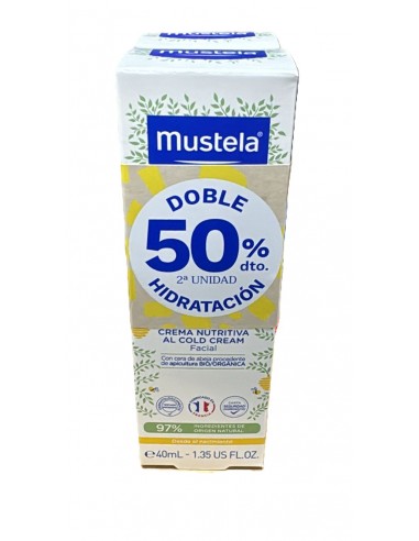 MUSTELA DUPLO CARA PIEL SECA 2UD 50%
