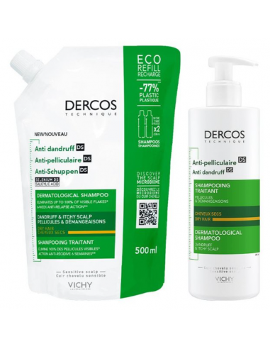 DERCOS TECHNIQUE CHAMPU ANTICASPA...