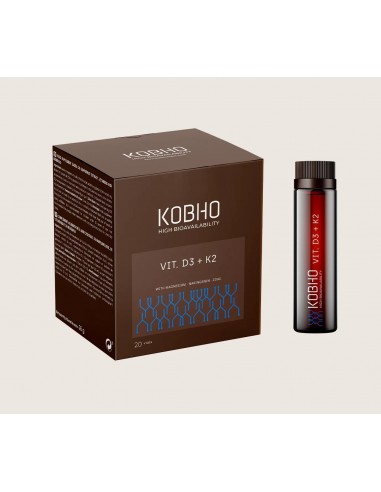 KOBHO VITAMINA D3 + K2 20 VIALES