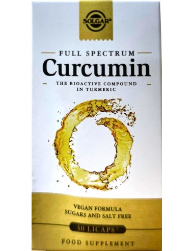 SOLGAR FULL SPECTRUM CURCUMA 30 CAPSULAS