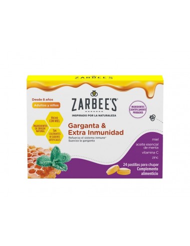 ZARBEES GARGANTA Y EXTRA INMUNIDAD 24...