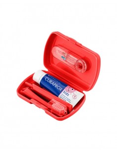 CURAPROX TRAVEL SET KIDS ROJO 2