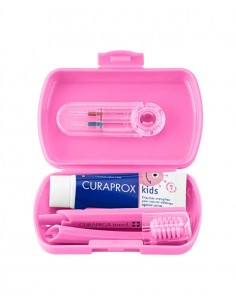 CURAPROX TRAVEL SET KIDS ROSA 2